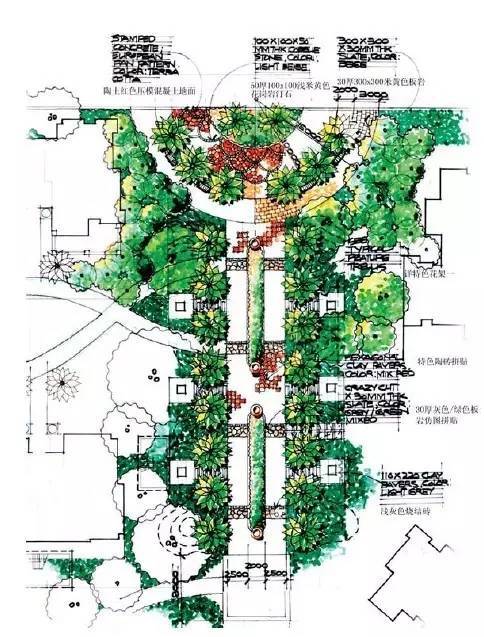 經(jīng)典入口景觀設(shè)計(jì)平面圖 景觀工程的視覺(jué)與功能融合